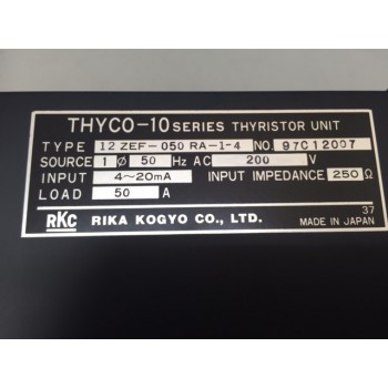 RKC 12ZEF050RA-1-4 THYCO-10 Series THYRISTOR UNIT